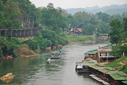 Death Railway in Kanchanaburi River Kwai